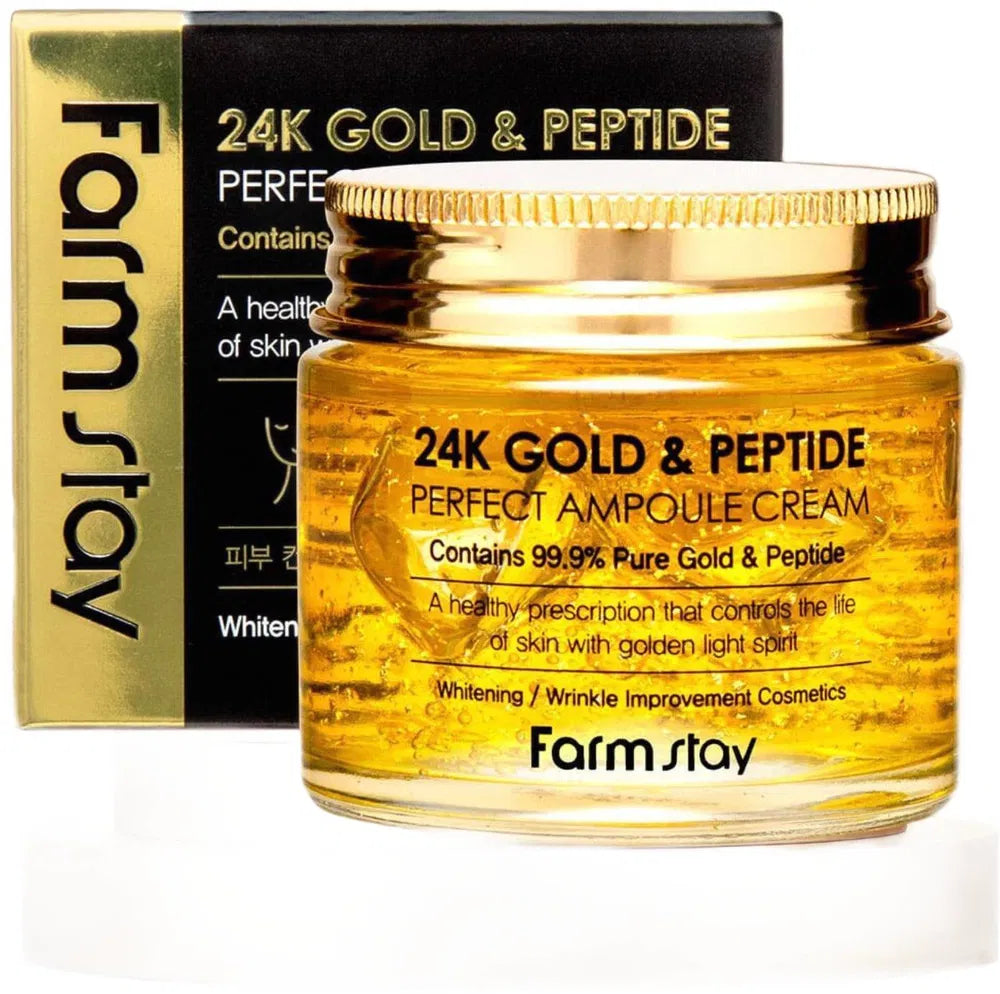 FarmStay 24K Gold & Peptide Perfect Ampoule Cream 80 ml