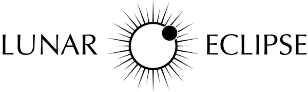 Logo of 'Lunar Eclipse' with a stylized moon and sun design.