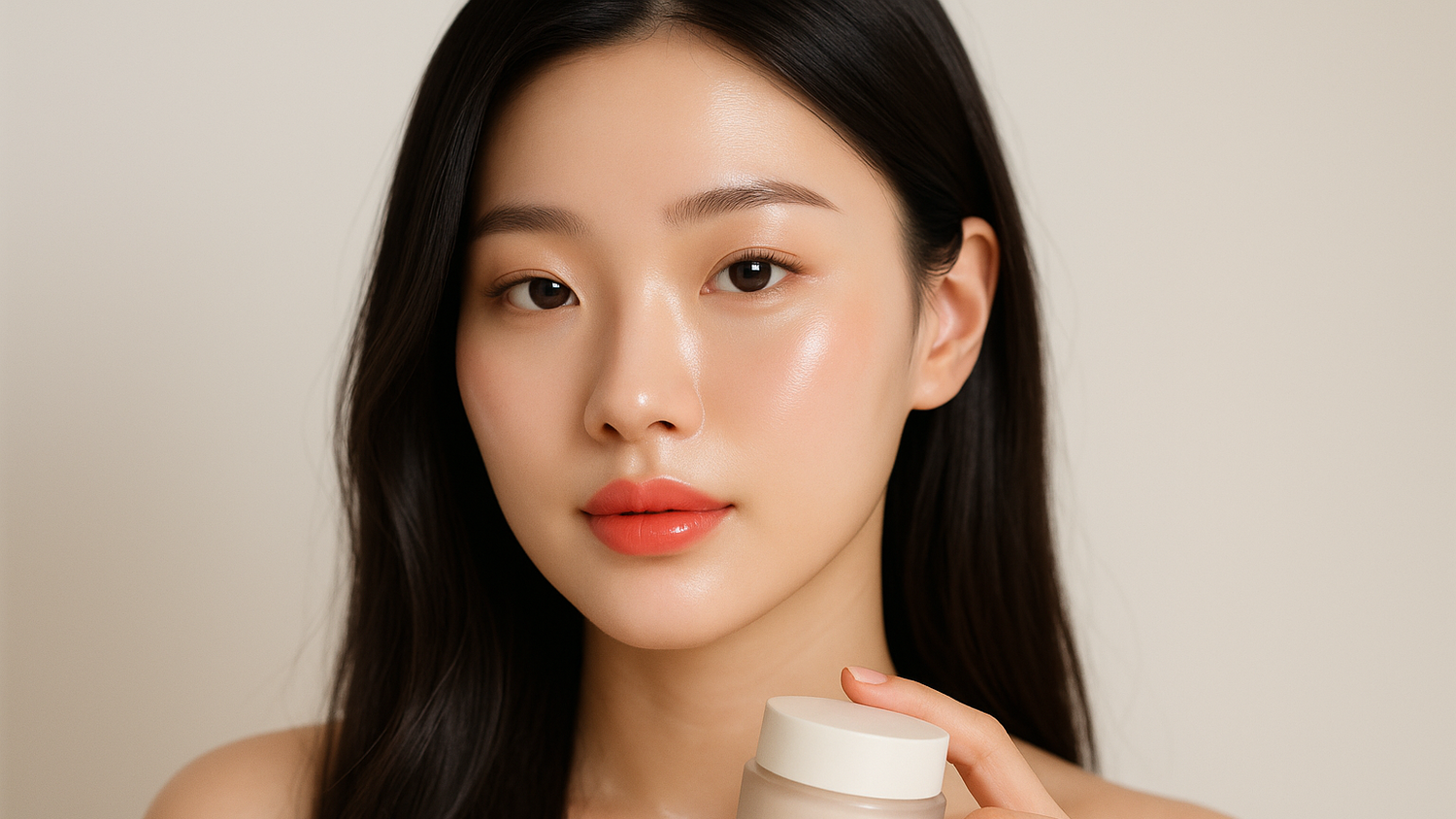 girl Korean cosmetic face
